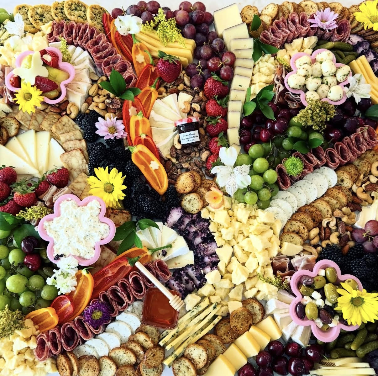 Floral Grazing Table